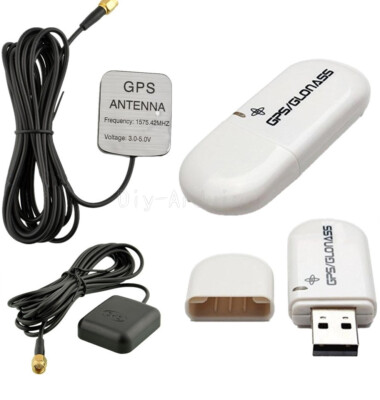 28dB LNA Gain 1575.42MHz Male SMA Male GPS Active Antenna USB Receiver