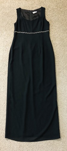 After Dark Evening Gown Dress Size 8 Gorgeous Rhinestones Waist Line Maxi Prom - Picture 10 of 11