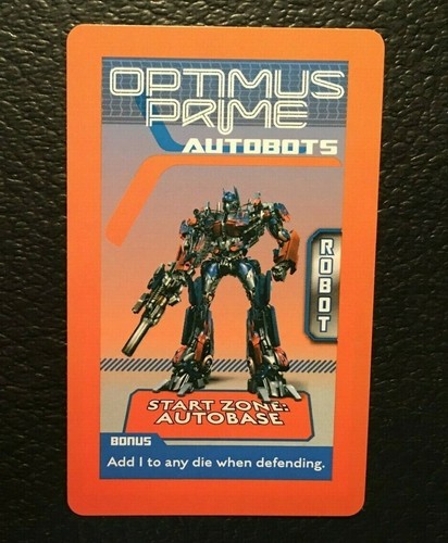Transformers Optimus Prime Autobots RISK 2007 CARD Cybertron Battle Edition - 第 1/4 張圖片