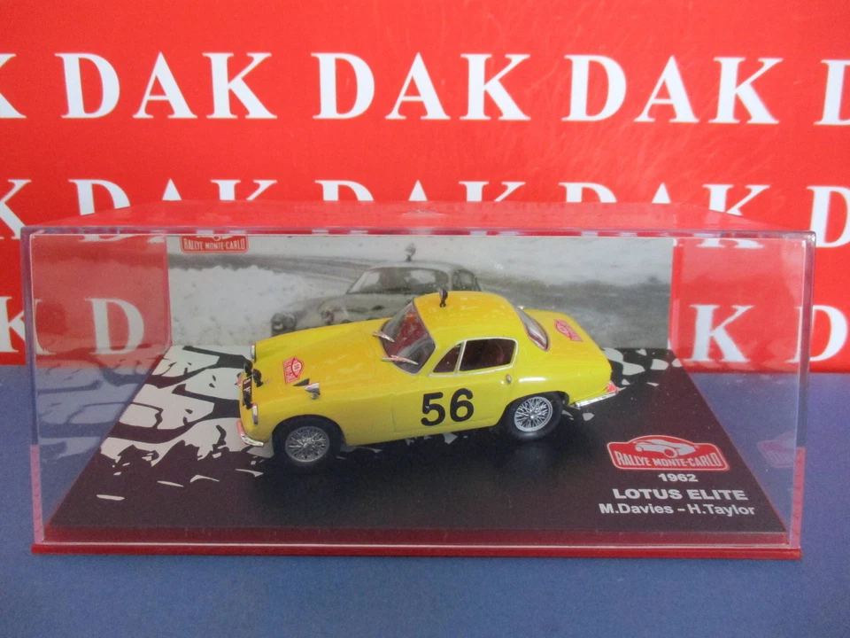 Die cast 1/43 Modellino Auto Lotus Elite Rally Monte Carlo 1962 M. Davies - Immagine 4 di 4