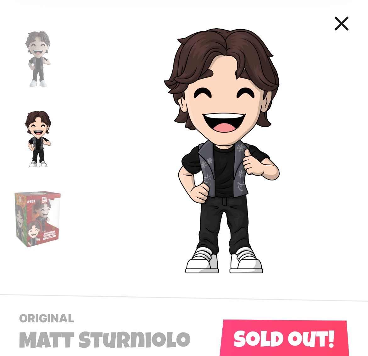 Youtooz Matthew Sturniolo New In Hand Sold Out - Main Image