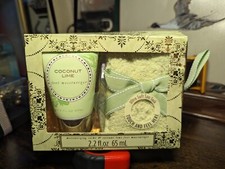 B.A.G. Foot Care Gift Set Cozy Moisturizing Socks  Foot Lotion: Coconut Lime