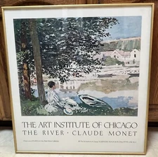 The River, Claude Monet, Continuous Tone (No Dots) Lithographic Poster