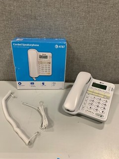 AT&T CL2909 vivavoce con cavo ID chiamante bianco 1 portatile CL2909