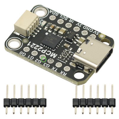 MCP2221A USB to GPIO ADC/I2C Converter Adapter Module Breakout Board Type-C NEW