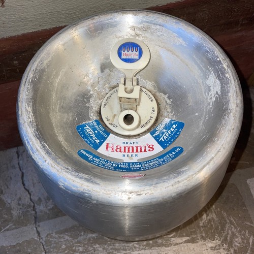 Vintage Hamm's MINI KEG 2 1/4 Gallon Beer Keg, Harley / Dragster Fuel