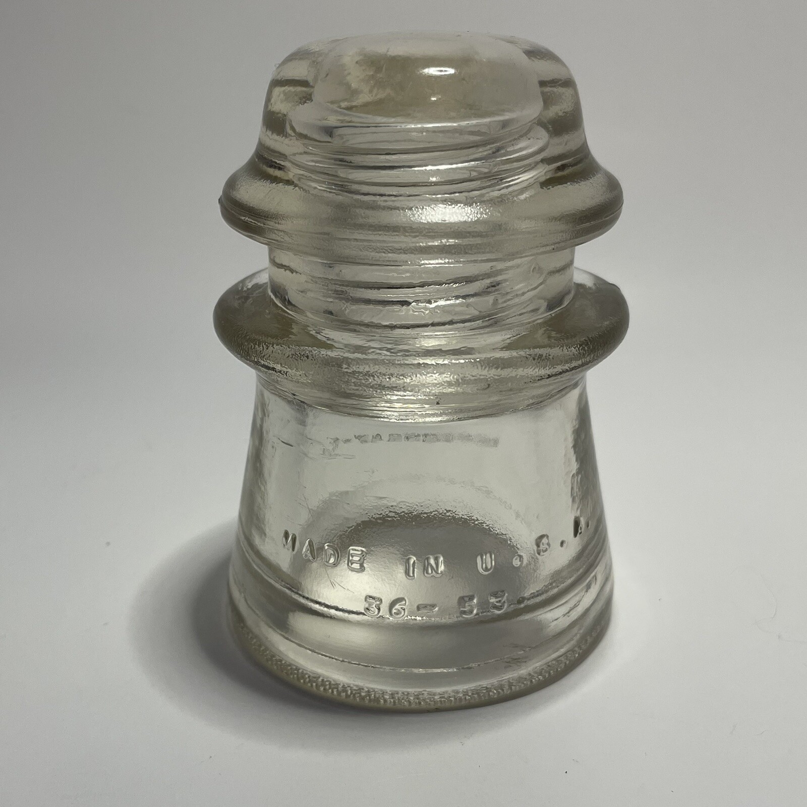 Hemingray 17 Hemingray-17 CD122 Clear Glass Insulator. Made In U.S.A 56-53 | eBay