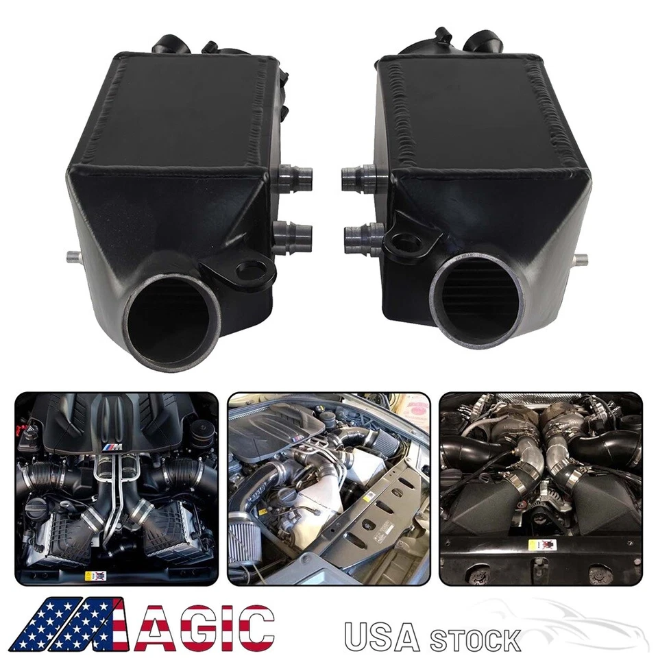 Twin Charge-Air-Cooler Set For BMW M5 (F10) & M6(F06/F12/F13) V8 Turbo S63 BK - Imagem 4 de 4