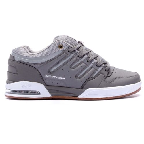 DVS Tycho Trainers Shoes Grey White Nubuck - Picture 1 of 5