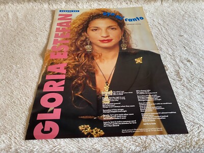 POST.15 MAGAZINE PICTURE/POSTER 11X16'' GLORIA ESTEFAN  - OYE MI CANTO SONG WORDS