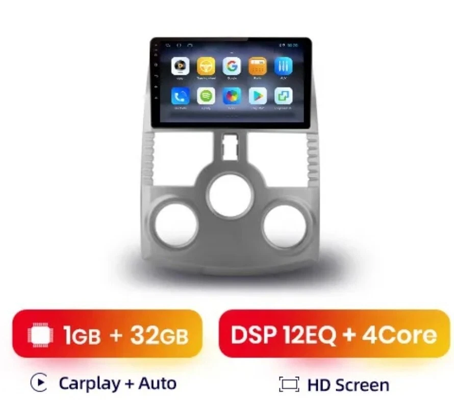 RADIO 9" PER DAIHATSU TERIOS 1/32 CARPLAY NAVIGATORE GPS BLUETOOTH ANDROID  - Immagine 2 di 4