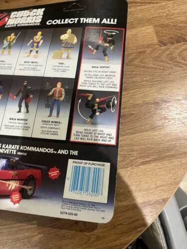 Chuck Norris Karate Kommandos Kenner 1986 Ninja Serpent Action Figure Moc - Picture 9 of 19