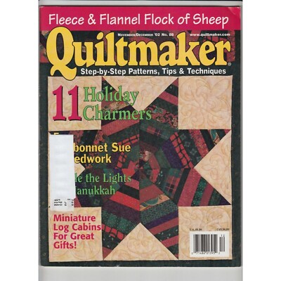 Quiltmaker Magazine November December 2002 Holiday Charmer Mini Log Cabin
