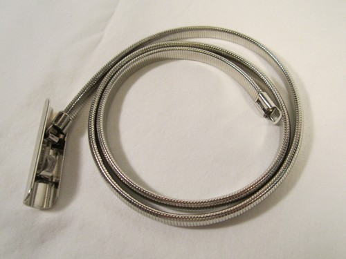 Vintage Stiefel XBT 339-65 NECKLACE Chrome/Stainless 28"x3/8" Expandable [Y115A1 - Picture 2 of 2