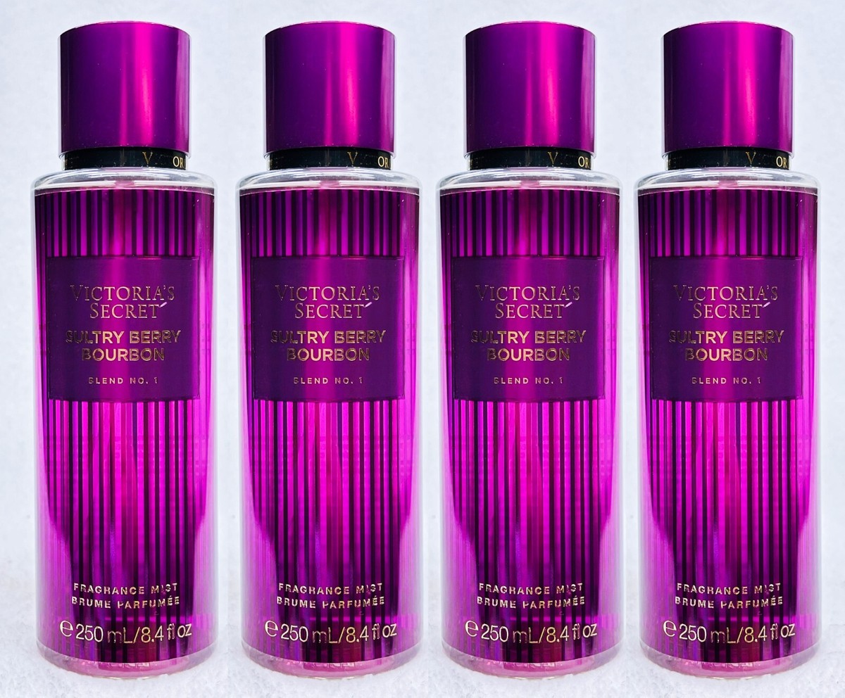 4 Victoria's Secret SULTRY BERRY BOURBON Fragrance Mist Body Spray