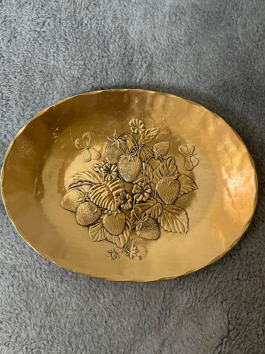 Wendell August Forge Solid Bronze Plate Hand Hammered Hallmarked