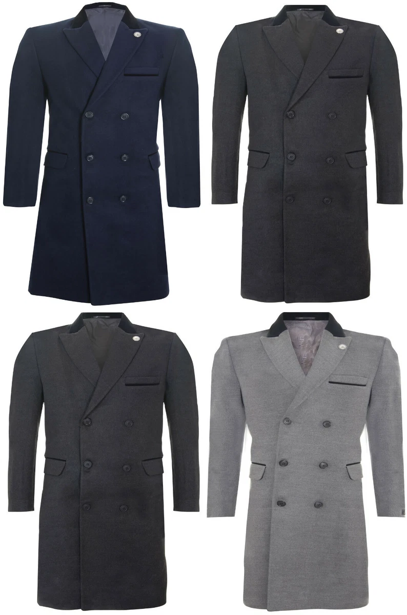 Double breasted discount crombie coat