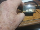 1 x 1 x 2 inch VINTAGE LUCITE ACRYLIC PAPER WEIGHT GOLD — photo 3