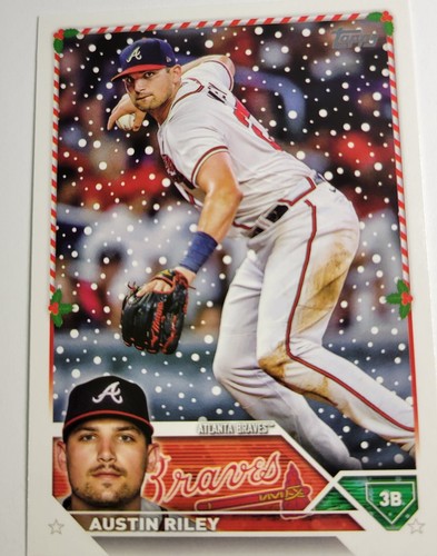 Austin Riley #H81 2023 Topps Holiday card
