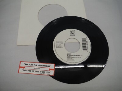 Queen ''We are the Champions'' & ''These are the Days of Our Lives'' 7'' 45 RPM NM