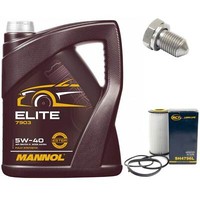 MotoröL Set 5W40 5 Liter + ÖLfilter + ÖLablassschraube FüR Audi A3 Seat Skoda Vw