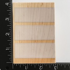 Hero Arts Three Rectangle Background Blocks H2545 Wood Mounted Rubber Stamp