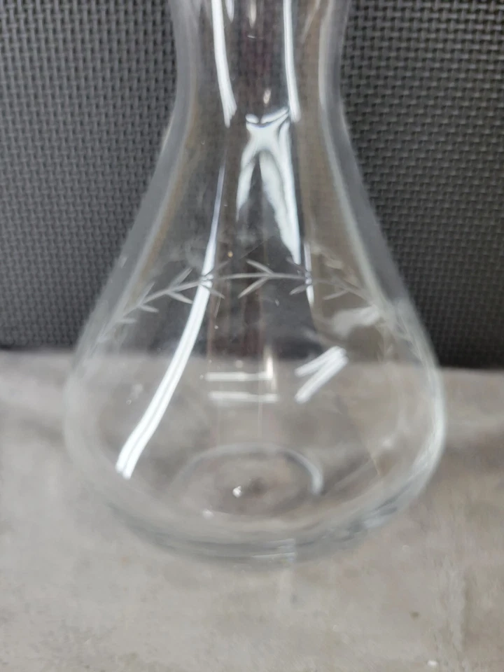 Jarra de vino de vidrio grabado rara de los Astros de Houston MLB artículos de bar de béisbol 10,5" Foto 3 de 4