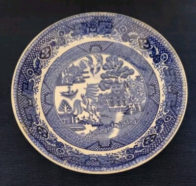 Blue Willow Johnson 1/8” Bread Butter/Dessert Plate Made In  Holland