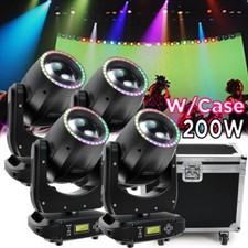 200W LED Moving Head Light RGBW Gobo Beam Stage Spot Lighting DJ Disco KTV DMX
