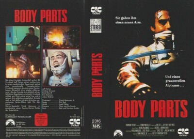 Body Parts - Jeff Fahey, Kim Delaney, Lindsay Duncan- FSK 18 - (VHS Cassette)