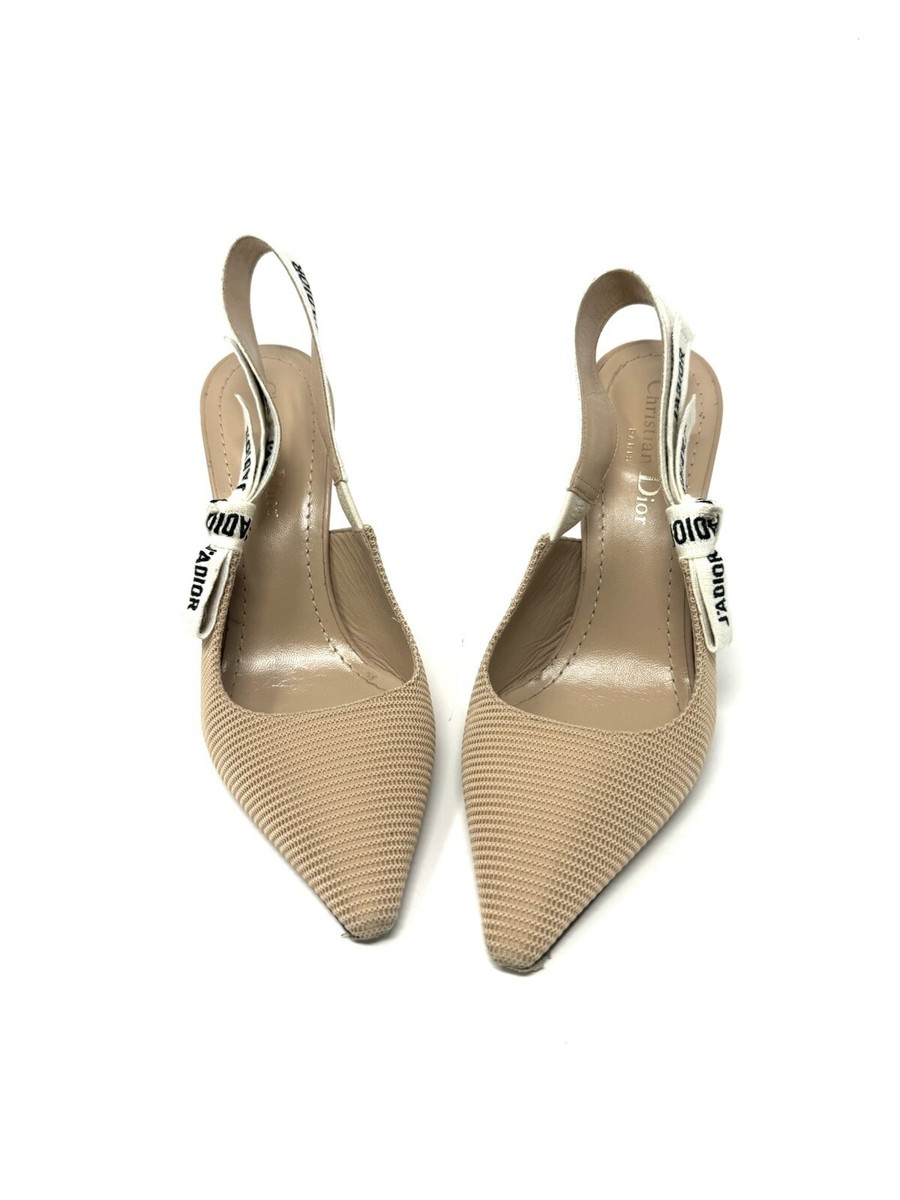 Dior ヒール Christian Dior Beige J'Adior Slingback Pump Sz 7 | eBay