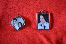 PERSONALIZED PHOTO KEY CHAIN KEYRING VALENTINE / BIRTHDAY / WEDDING GIFT