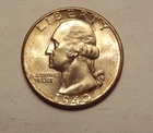 1940 S WASHINGTON QUARTER, GEM BU CONDITION