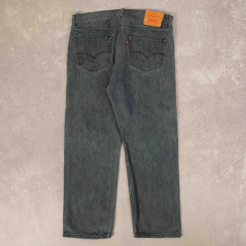 Pantalones de mezclilla gris para hombre Levi's Vintage 501 calce recto W34 L28 - Imagen 2 de 7