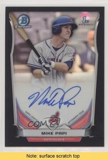 2014 Bowman Draft Chrome Pick Black Refractor 31/35 Mike Papi Auto READ 3wu