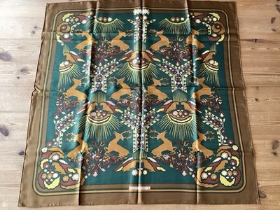 HERMES Carre 90 TALLY-HO Silk Scarf Multicolor Excellent