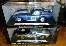 Shelby Collectibles 118 Diecast 1966 Gt-40 1965 Cobra Daytona Coupe Nib