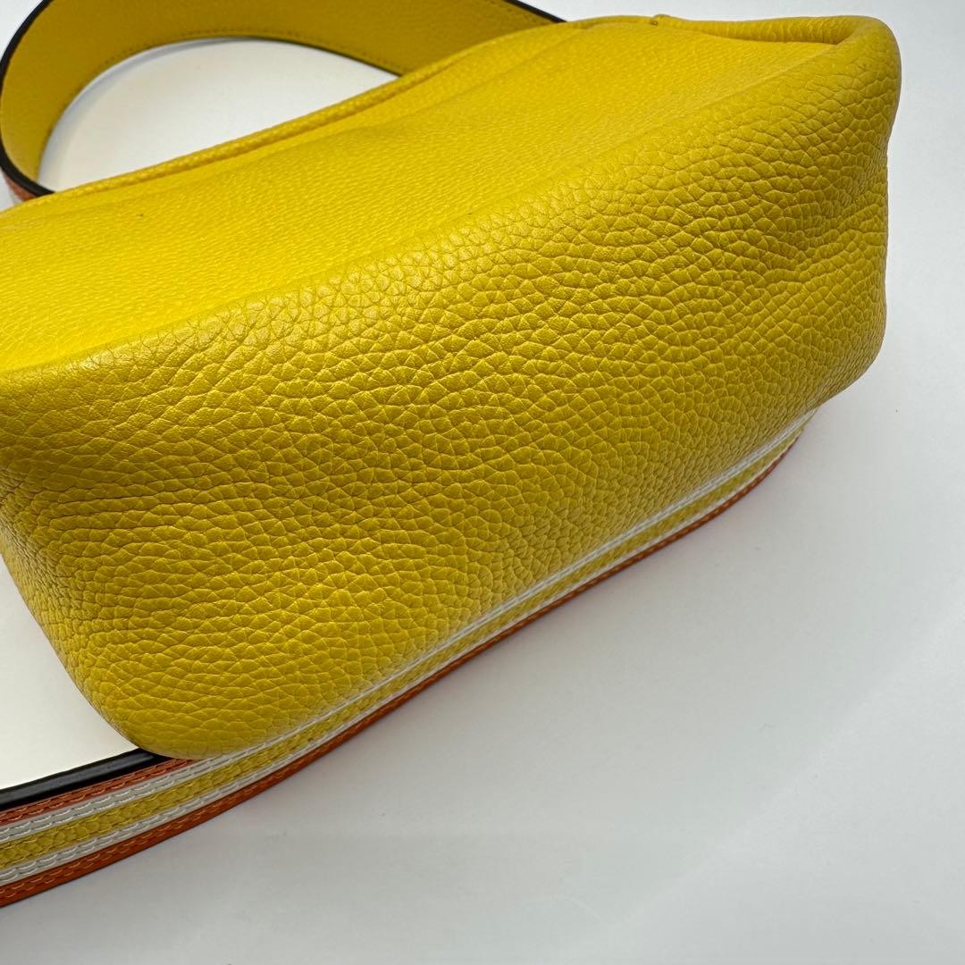 Tory Burch Perry Bombe Camera Bag Shoulder Bag Leather Yellow Women's From Japan thumbnail 18