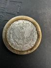 1921 Morgan Silver Dollar in Bezel / Mount – 90% Silver $1 Coin.  Bezel!