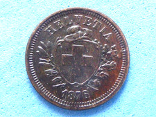 324) Schweiz 1 Rappen 1876 besseres Datum geringe Erhaltung 20,00 £