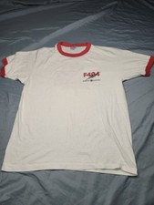 Vintage Single Stitch T Shirt General Electric F404 Size Large L Made In USA