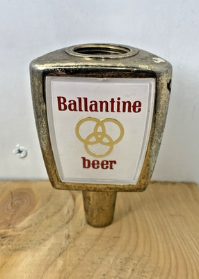 BALLANTINE BEER Tap Handle/Knob- 3 Sided - Metal - Heavy