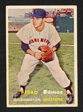1957 Topps PEDRO RAMOS Washington Senators #326 VG/EX Condition SEMI HIGH (3)