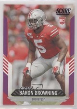 2021 Score Rookies Purple Baron Browning #385 0x0k