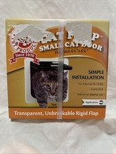 Cat Flap Small Pet Door 6 1/4" x 6 1/4" Easy Installation