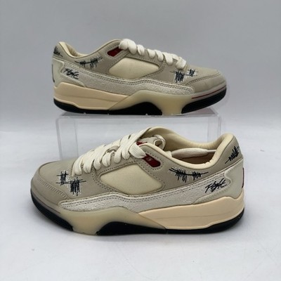Nike Women's Size 6.5 Jordan Flight Court SP (HQ2958 100) Coconut Milk/Red