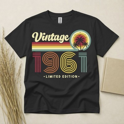 65. Geburtstag TShirt Jahrgang 1961 65 Jahre Geschenke Vintage 1961 Palme