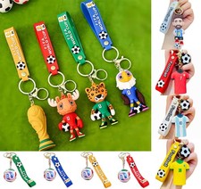 2026 World Cup Mascot Pendant Football Keychain Memorabilia Keyring Fans Gift