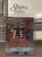 DRAKE LONDON 2025 Topps Chrome Football URBAN LEGENDS REFRACTOR SSP Case Hit