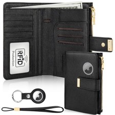 Passport Holder with Airtag for Women/Men, Airtag Passport Wallet for Travel ...